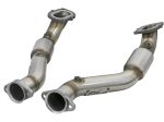 aFe POWER 14-18 Chevrolet Corvette C7 & Z06 Twisted Steel 3in 304 Stainless Steel Mid Pipe w  Cat Cheap