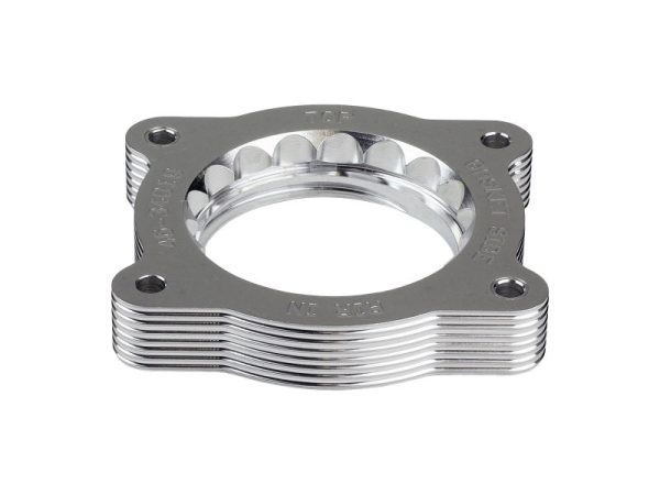 aFe 07-13 Chevrolet Silverado 1500 GMC Sierra 1500 Silver Bullet Throttle Body Spacer - Silver Cheap