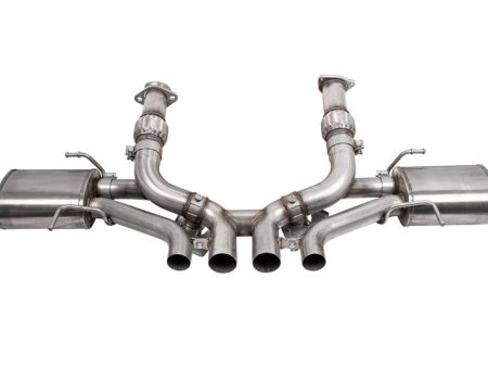 Corsa 23-24 Chevrolet Corvette C8 Z06 3in Valved Cat-Back Exhaust Muffler System (ReUses Stock Tips) on Sale