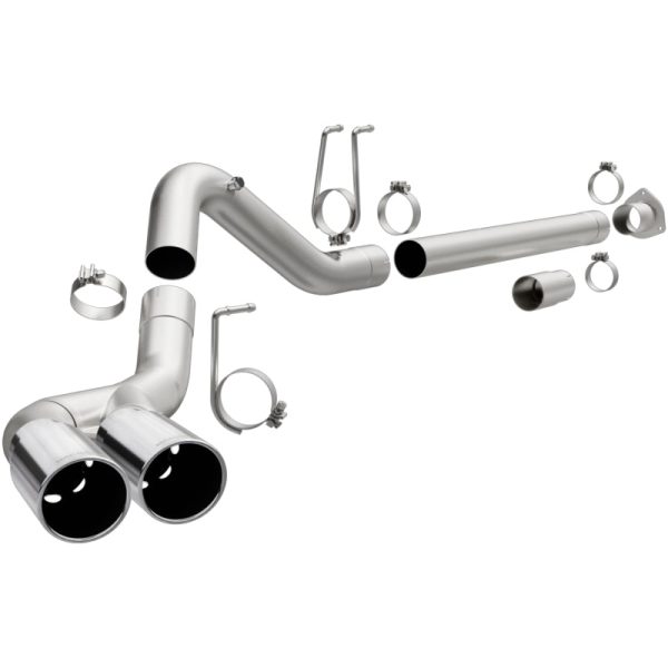 MagnaFlow 08-17 Ford F-250 F-350 F-450 4.6L 6.7 DPF-Back SS 4in Dual Single Passenger Side Rear Exit Discount