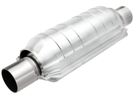 MagnaFlow Catalytic Converter 2 in Inlet 2 in Outlet 11 in Length SS on Sale