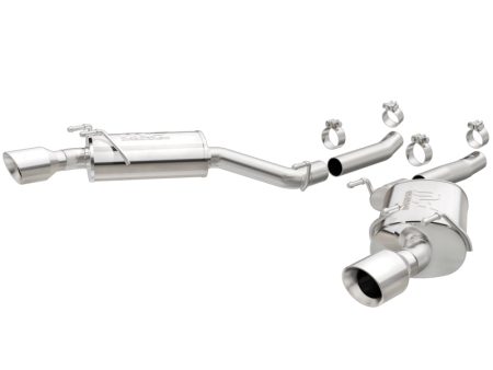 MagnaFlow Axle-Back Stainless Dual Split 4in Polished Tips 10-15 Chevrolet Camaro Convert. 3.6L V6 Online Sale