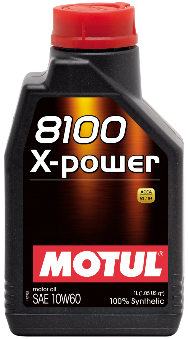 Motul 1L Synthetic Engine Oil 8100 10W60 X-Power - ACEA A3 B4 Fashion