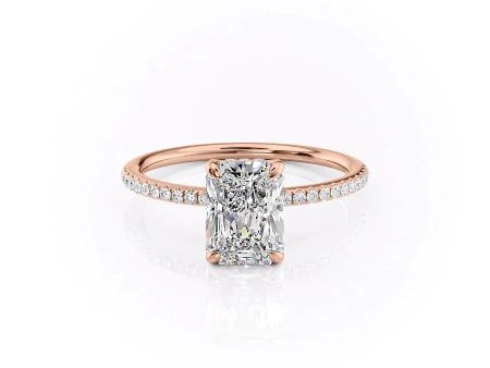 The Pave Kamellie Set With A 2.5 Carat Radiant Lab Diamond Cheap